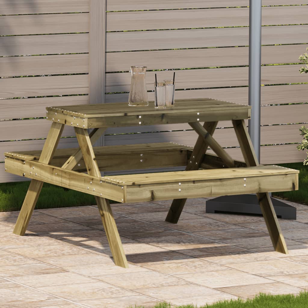 Picnic Table 105x134x75 cm Impregnated Wood Pine - Merkel Designers