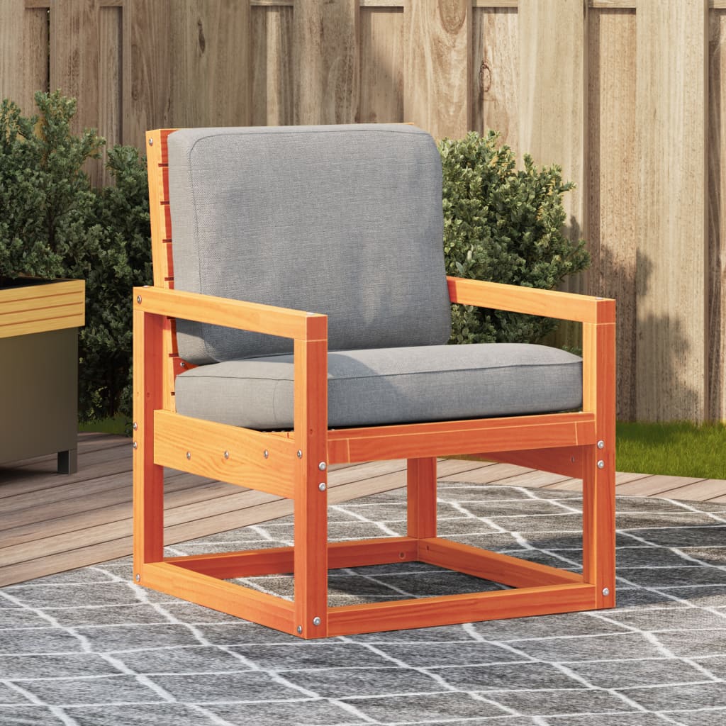 Garden Chair Wax Brown 57.5x63x76 cm Solid Wood Pine - All Things Good
