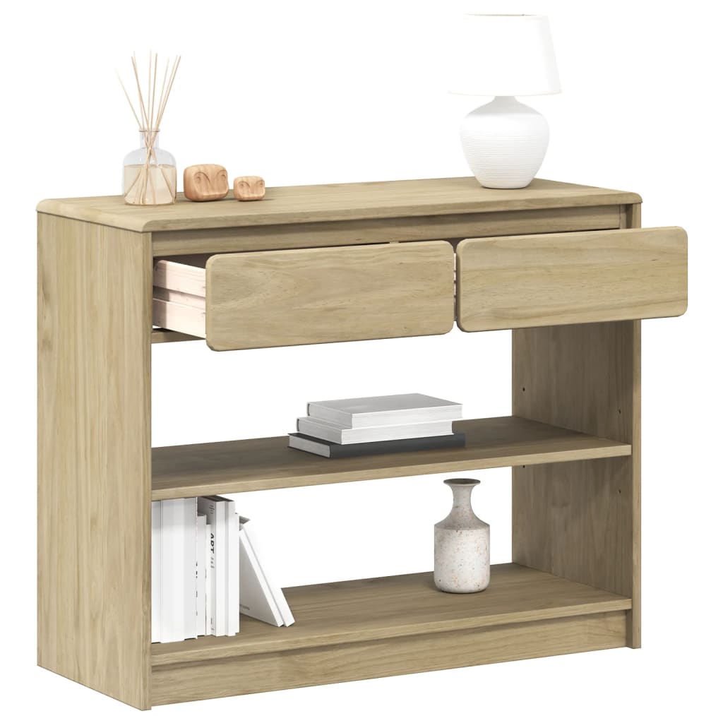 Console Table SAUDA Oak 89.5x36.5x73 cm Solid Wood Pine - Style and Chic