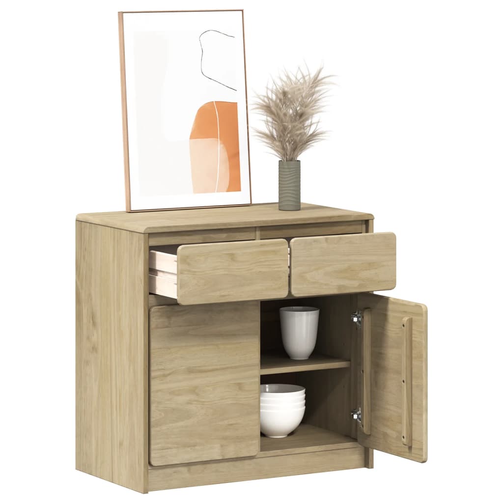 Sideboard SAUDA Oak 80x43x75.5 cm Solid Wood Pine - Style and Chic
