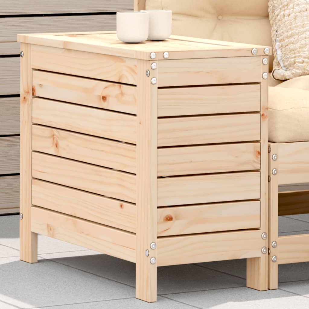 Garden Footstool 62x31.5x52 cm Solid Wood Pine - Merkel Designers