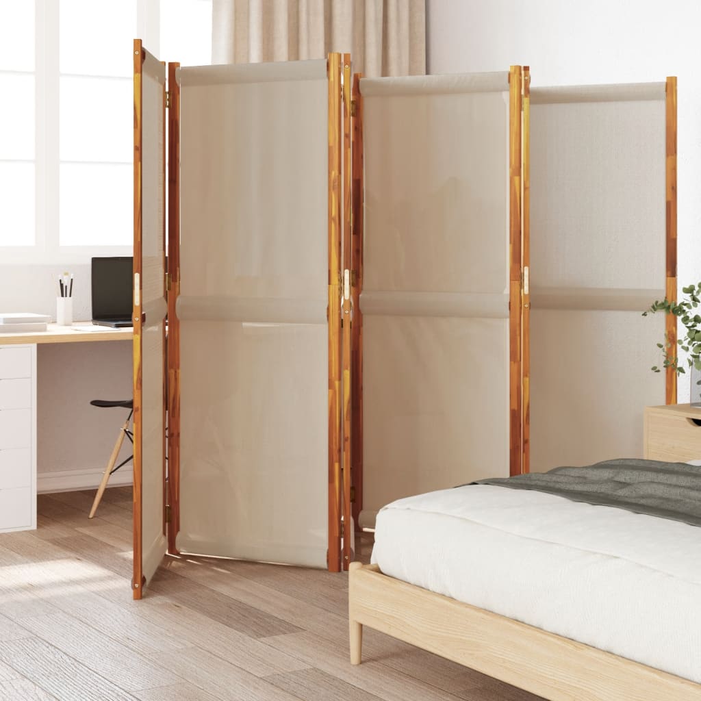 6-Panel Room Divider Taupe 420x180 cm - Merkel Designers