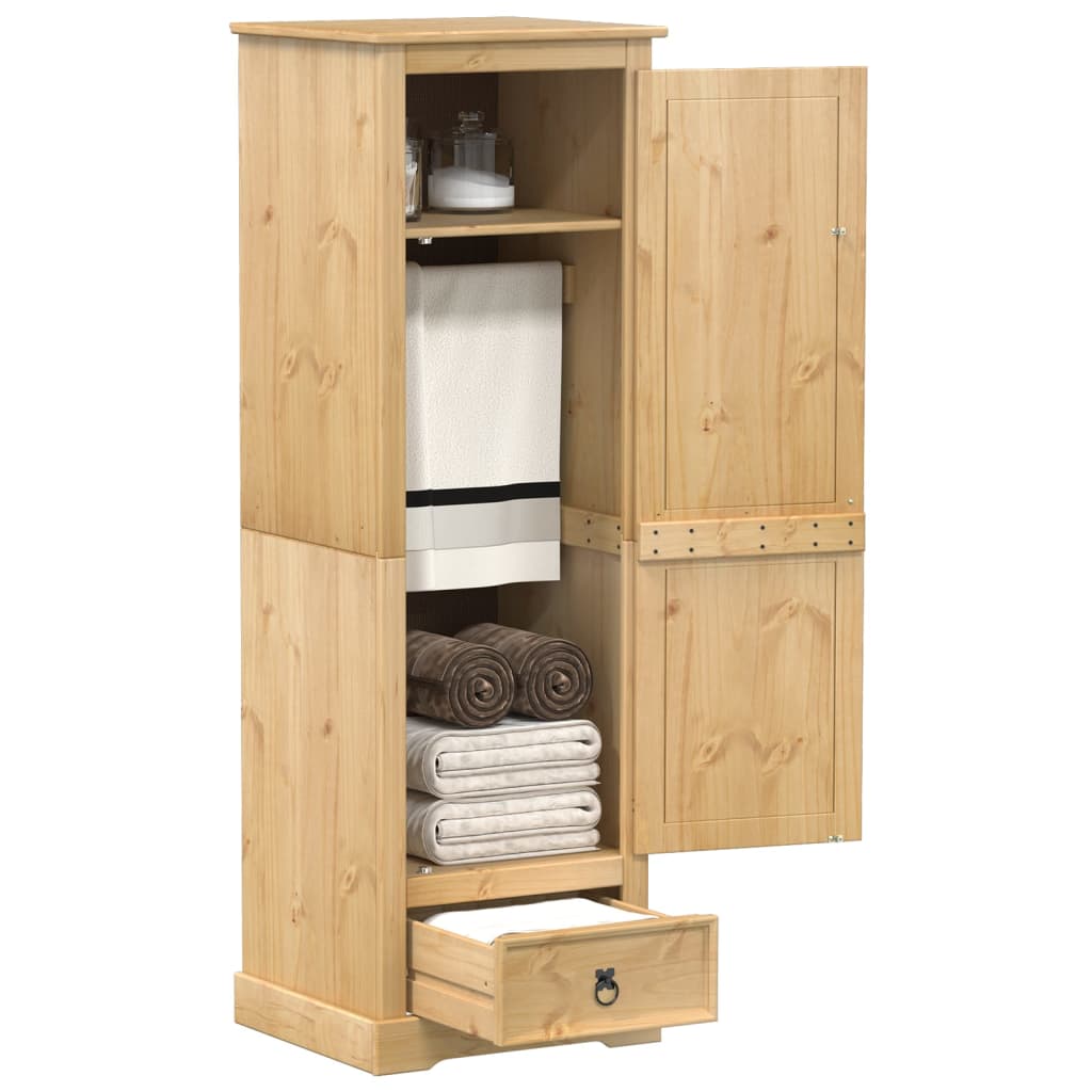 Wardrobe Corona 55x50x170 cm Solid Wood Pine - Charlotte Dunes