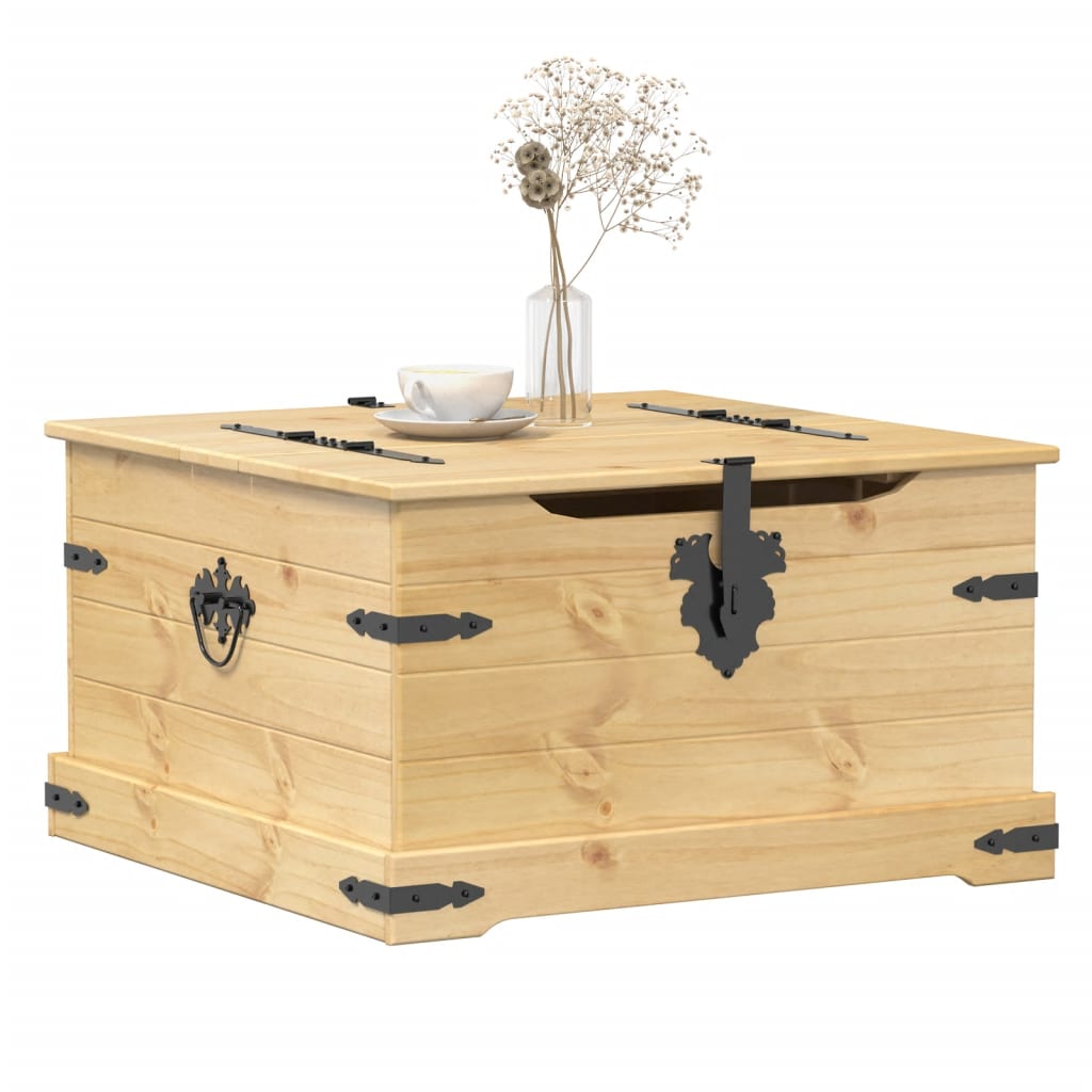 Storage Box Corona 78x78x45 cm Solid Wood Pine - Discount Dealers