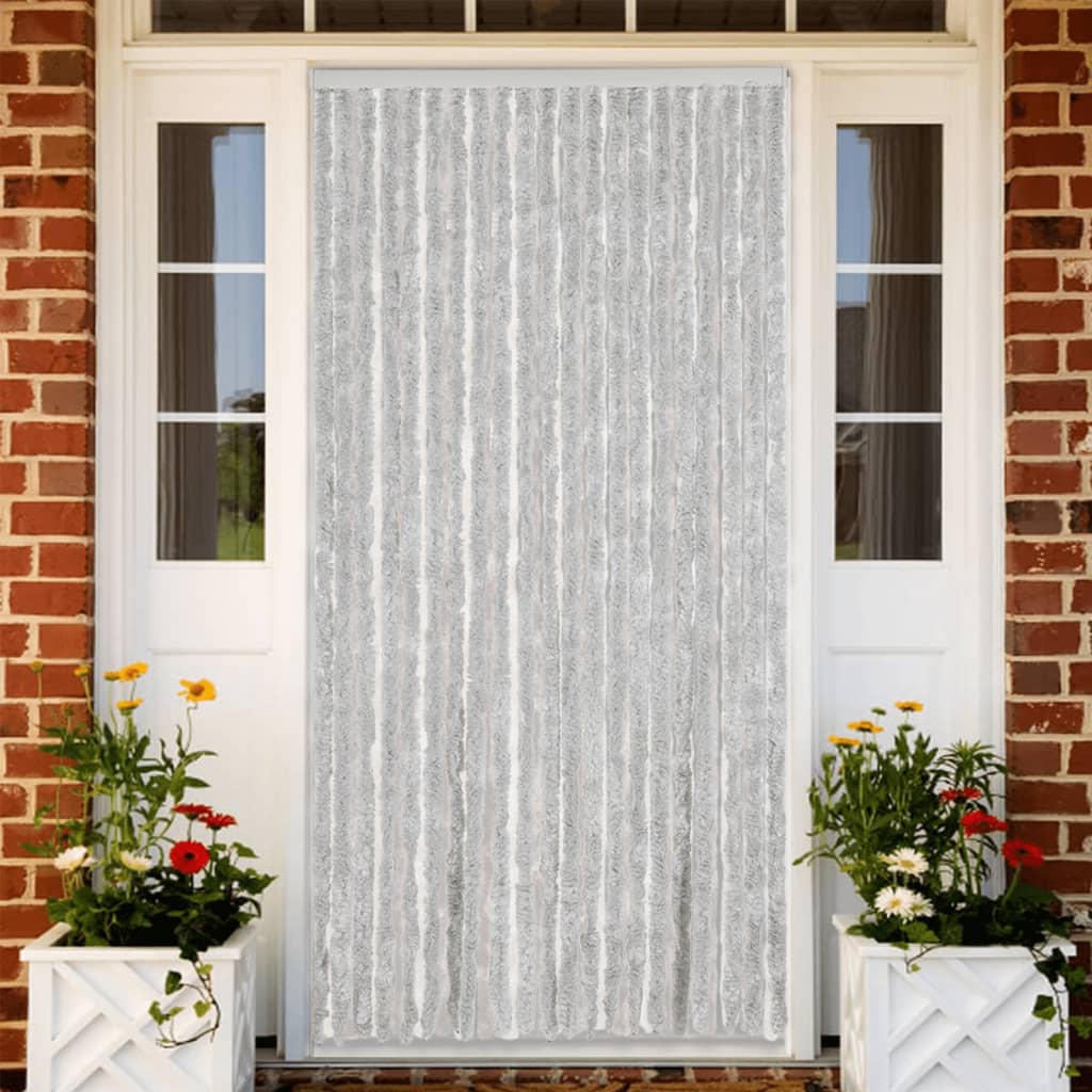 Fly Curtain Grey 100x200 cm Chenille - All Things Good