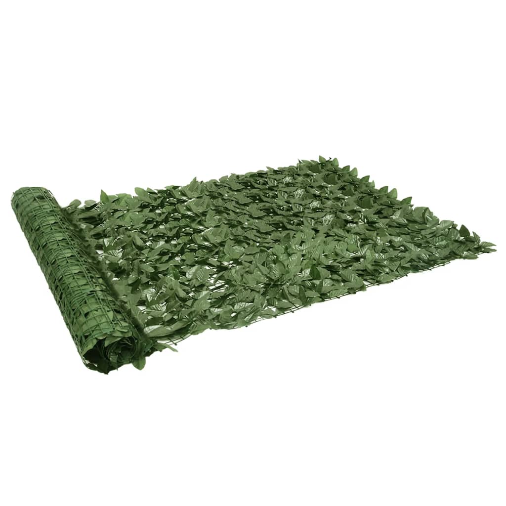 Balcony Privacy Screen with Dark Green Leaves 300x150 cm - The Home Maker