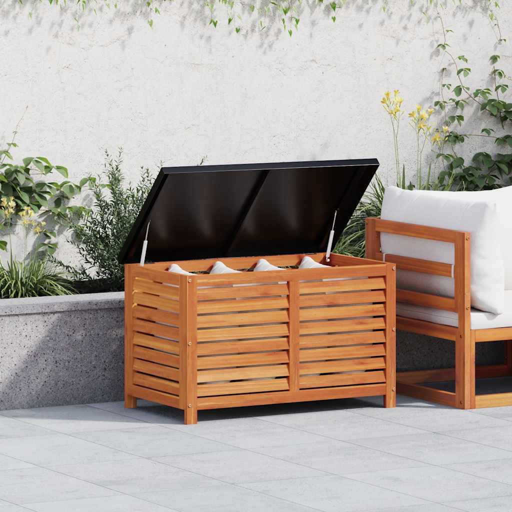 Garden Storage Box 90x48x55 cm Solid Wood Eucalyptus - Design Hut
