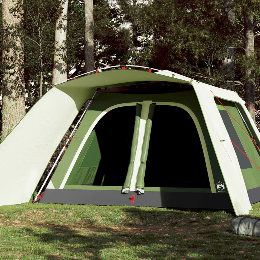 Family Tent with Porch 9-Person Green Quick Release - Discount Dealers