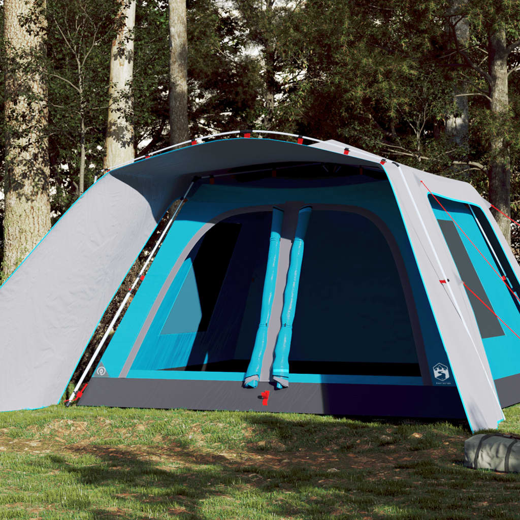 Family Tent with Porch 9-Person Blue Quick Release - Merkel Designers