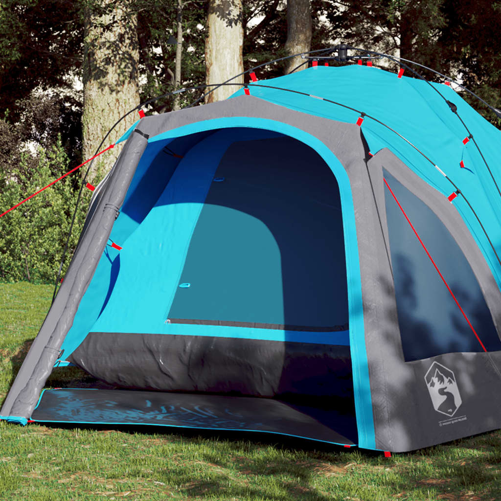 Camping Tent Dome 3-Person Blue Quick Release - Tyrell & Tyrell