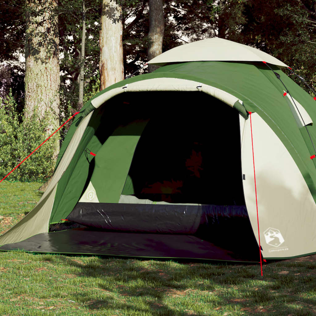 Camping Tent Dome 3-Person Green Quick Release - Merkel Designers