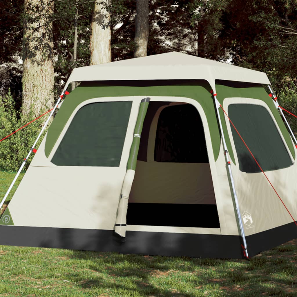 Camping Tent Dome 4-Person Green Quick Release - All Things Good
