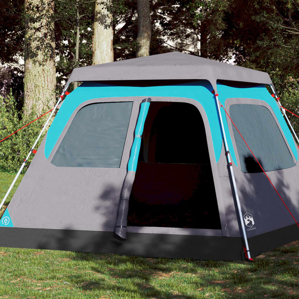 Camping Tent Dome 4-Person Blue Quick Release - Casper Homes
