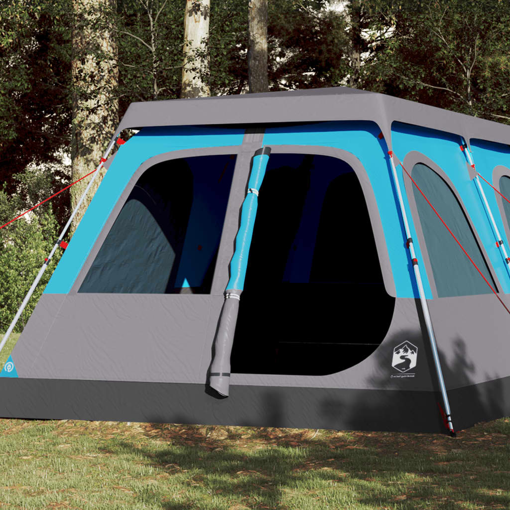 Family Tent Dome 10-Person Blue Quick Release - Design Hut