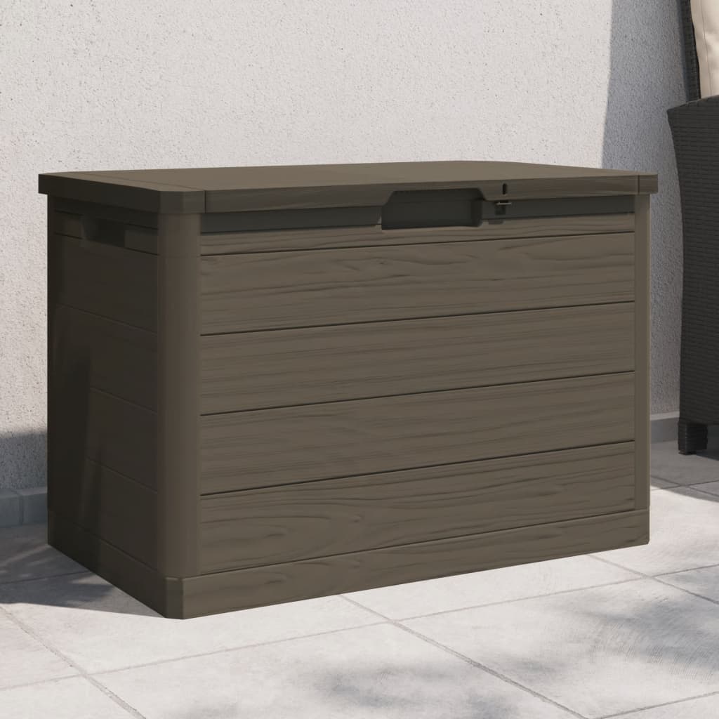 Outdoor Cushion Box Brown 77.5x44.5x53 cm Polypropylene - Design Hut