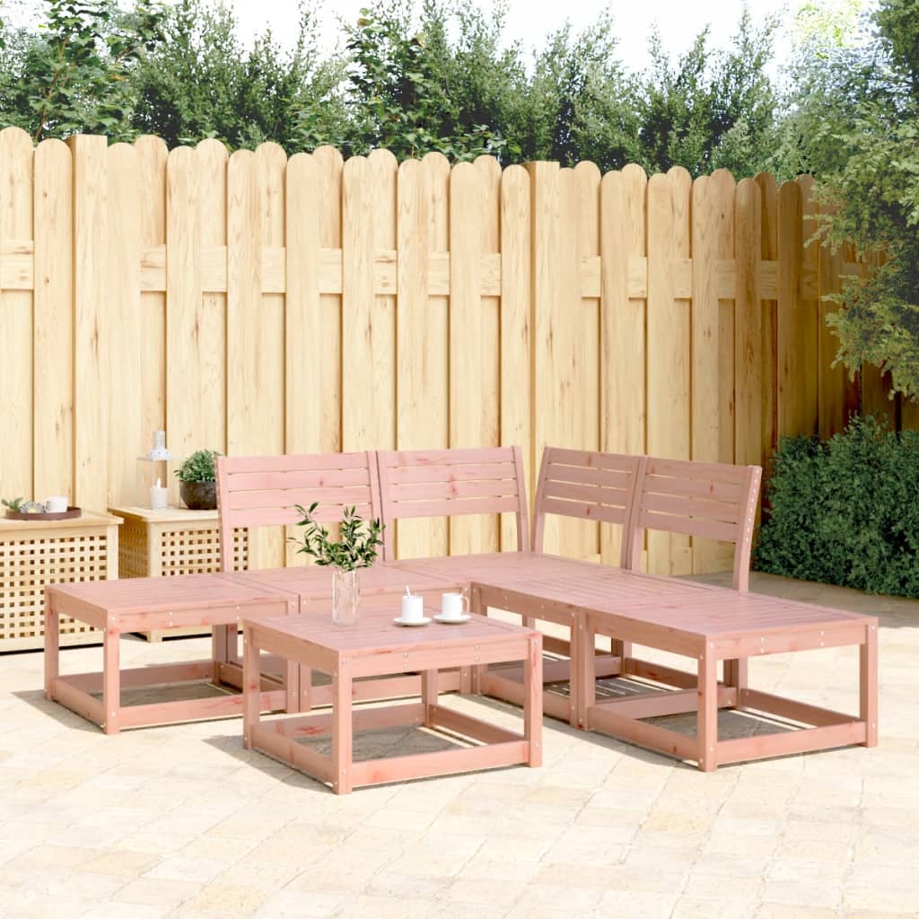 5 Piece Garden Sofa Set Solid Wood Douglas - Style and Chic