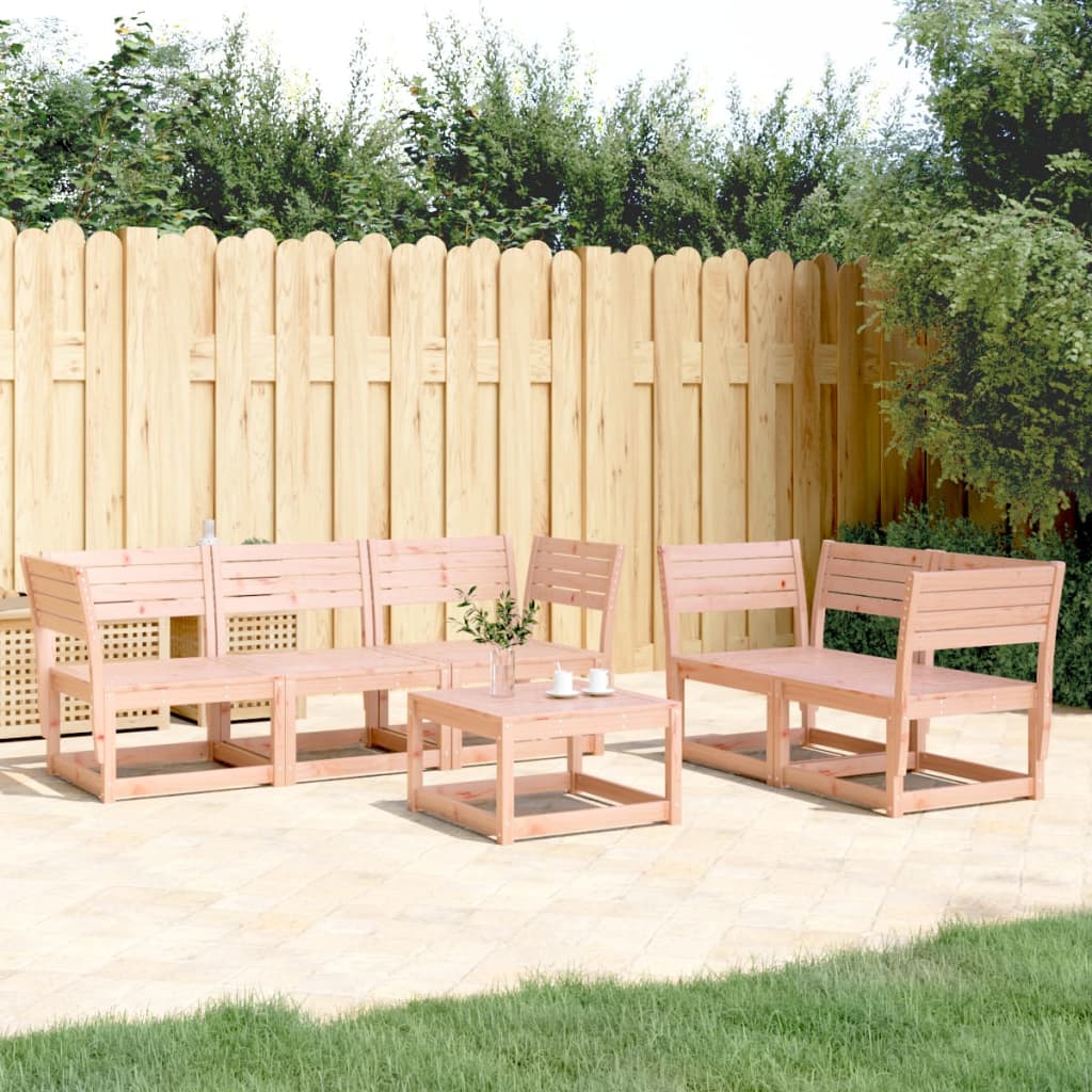 5 Piece Garden Sofa Set Solid Wood Douglas - Style and Chic