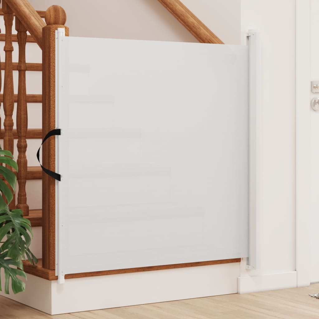 Retractable Pet Gate White 82.5x125 cm - Merkel Designers