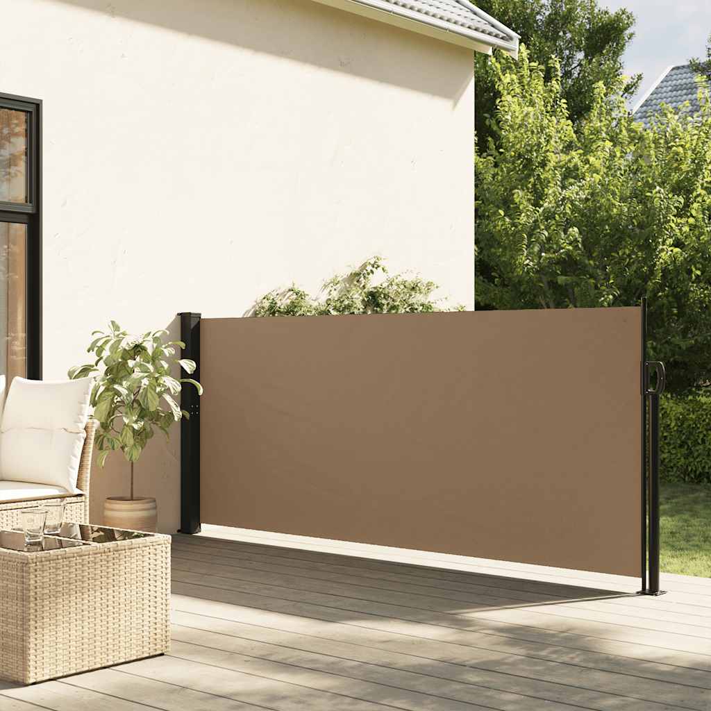 Retractable Side Awning Taupe 117x300 cm - Charlotte Dunes