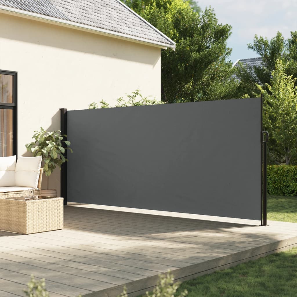Retractable Side Awning Anthracite 180x500 cm - Merkel Designers
