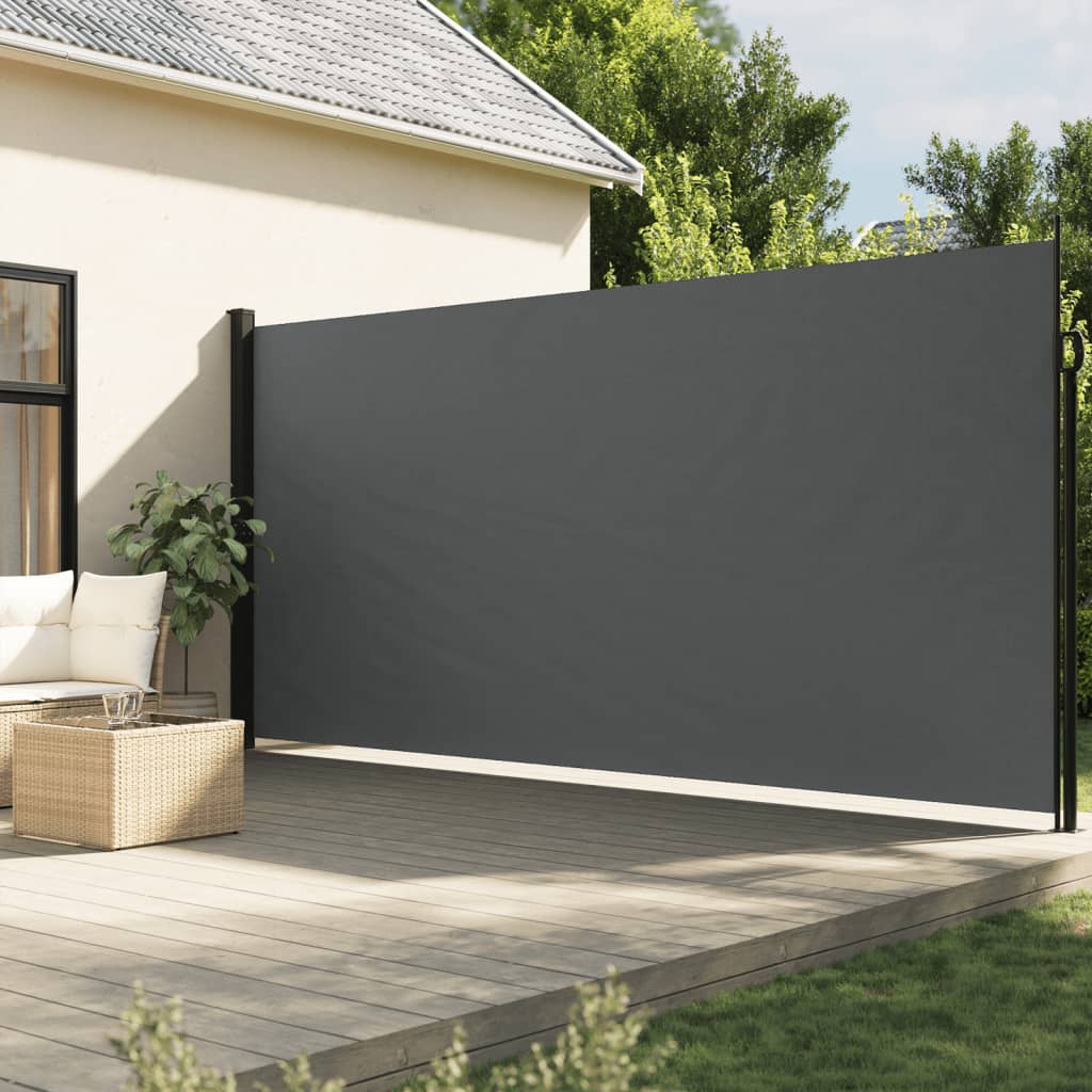 Retractable Side Awning Anthracite 220x500 cm - Style and Chic