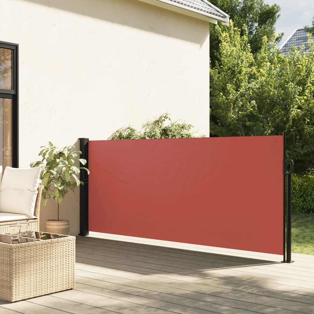 Retractable Side Awning Terracotta 120x600 cm - vid-4004498 - Charlotte Dunes