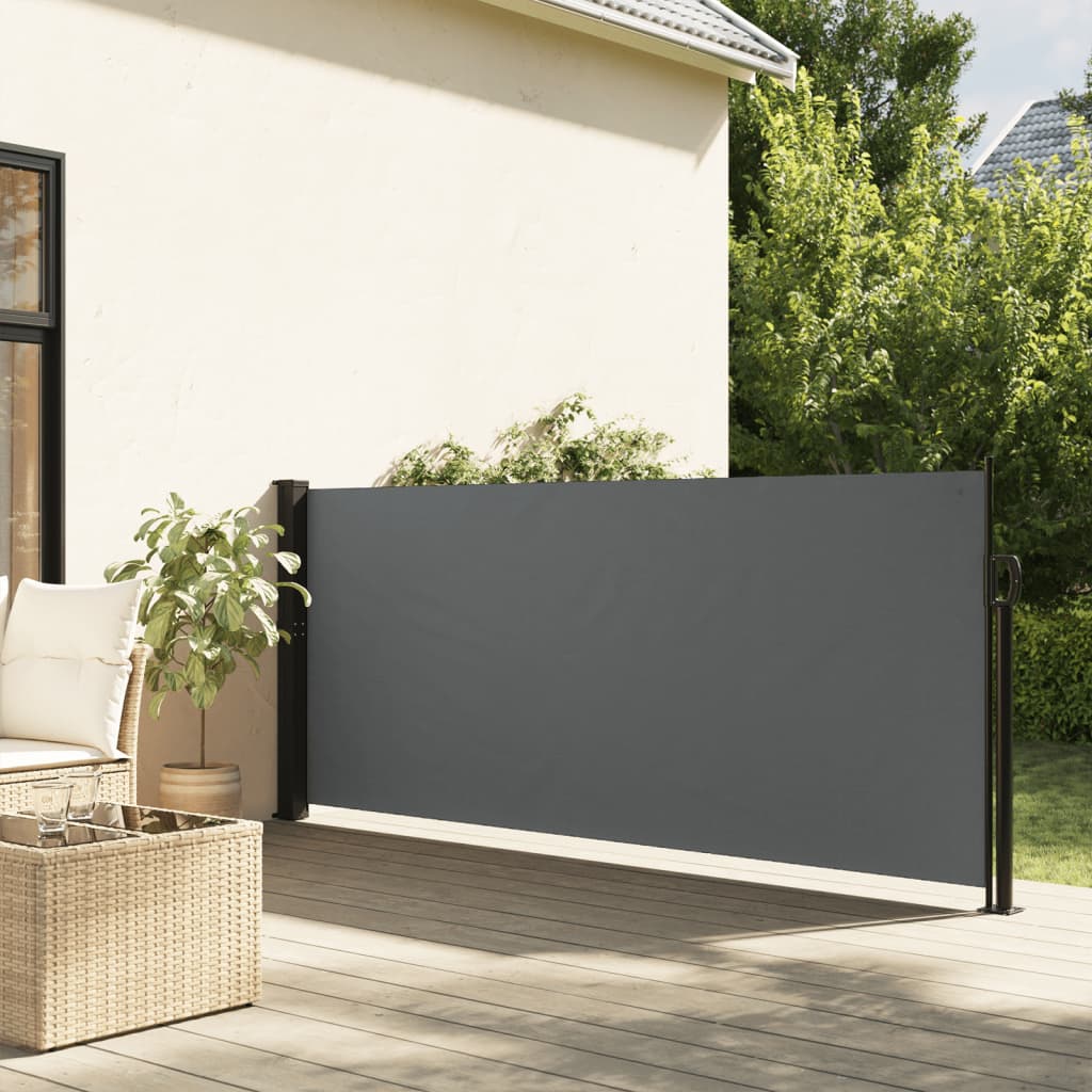 Retractable Side Awning Anthracite 140x600 cm - All Things Good