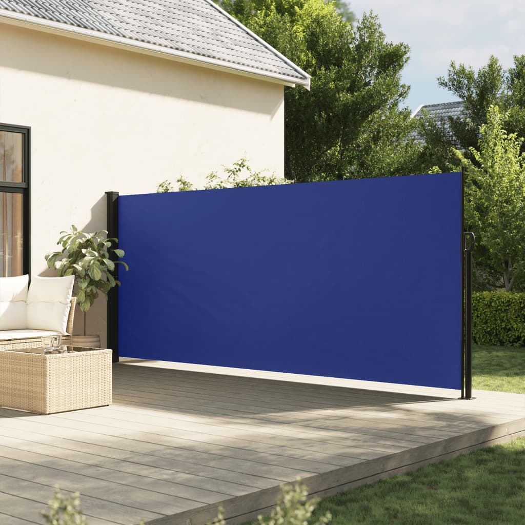 Retractable Side Awning Blue 160x600 cm - Merkel Designers