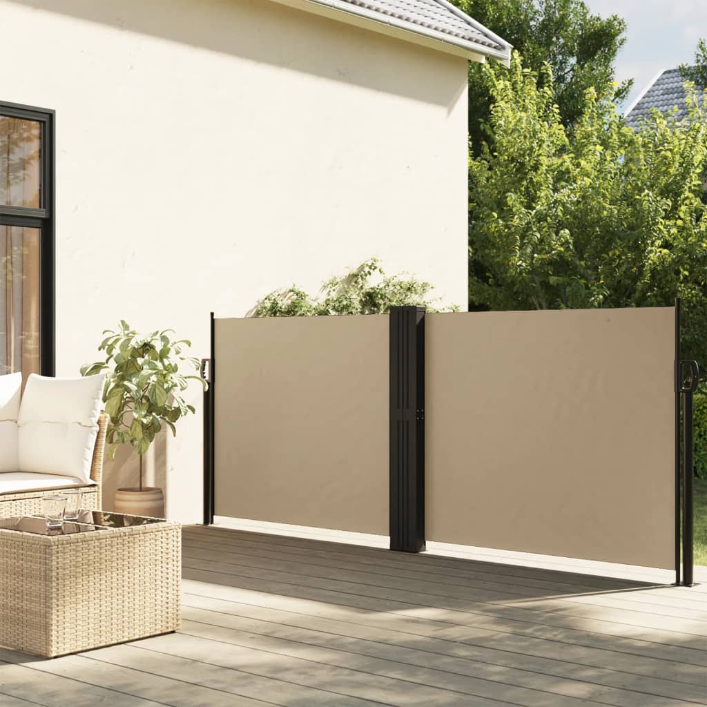 Retractable Side Awning Beige 120x600 cm - vid-4004600 - Charlotte Dunes