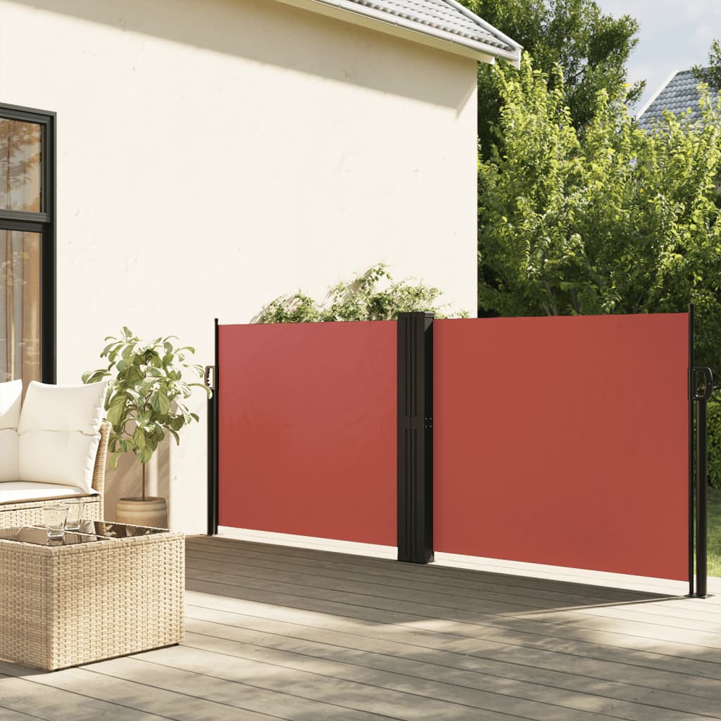 Retractable Side Awning Terracotta 140x600 cm - vid-4004618 - Charlotte Dunes