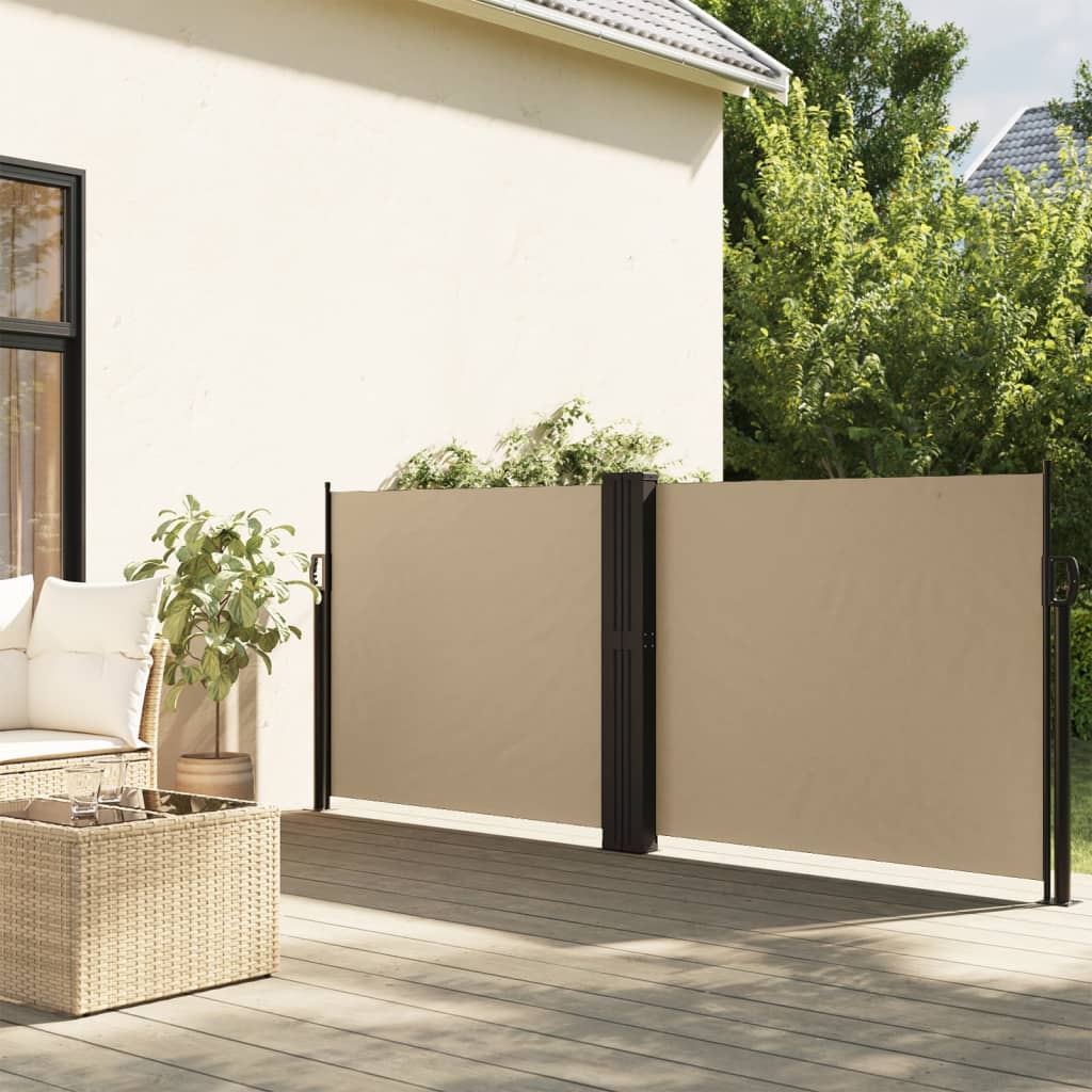 Retractable Side Awning Beige 120x1000 cm - Charlotte Dunes