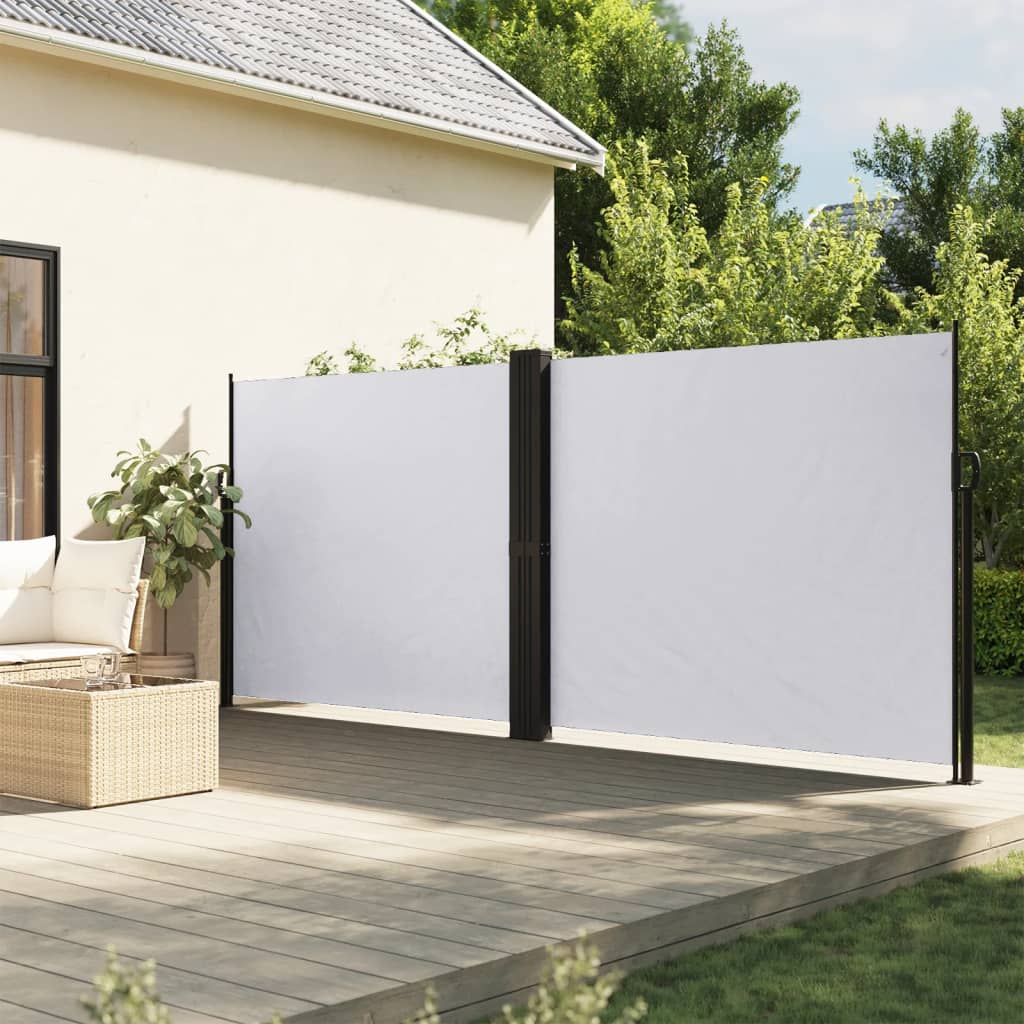 Retractable Side Awning White 160x1000 cm - Charlotte Dunes