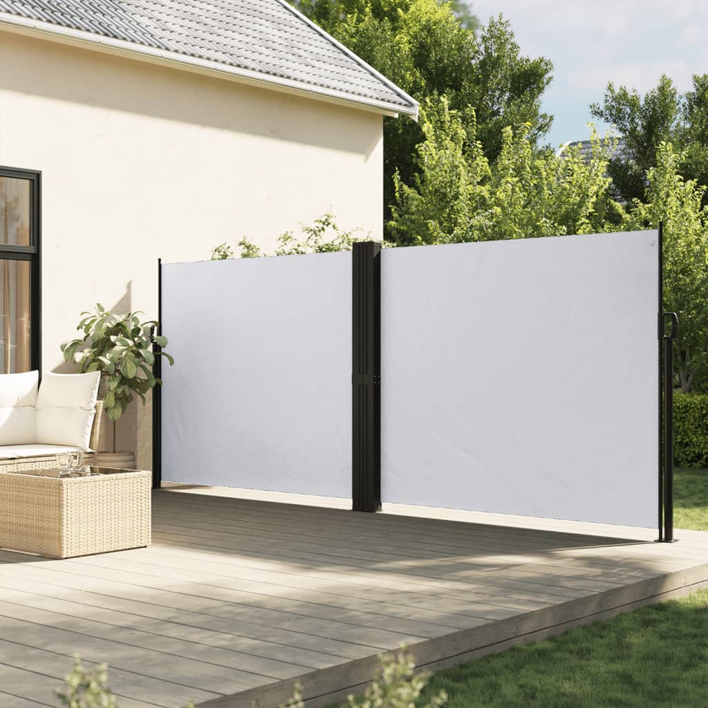 Retractable Side Awning White 180x1000 cm - Charlotte Dunes