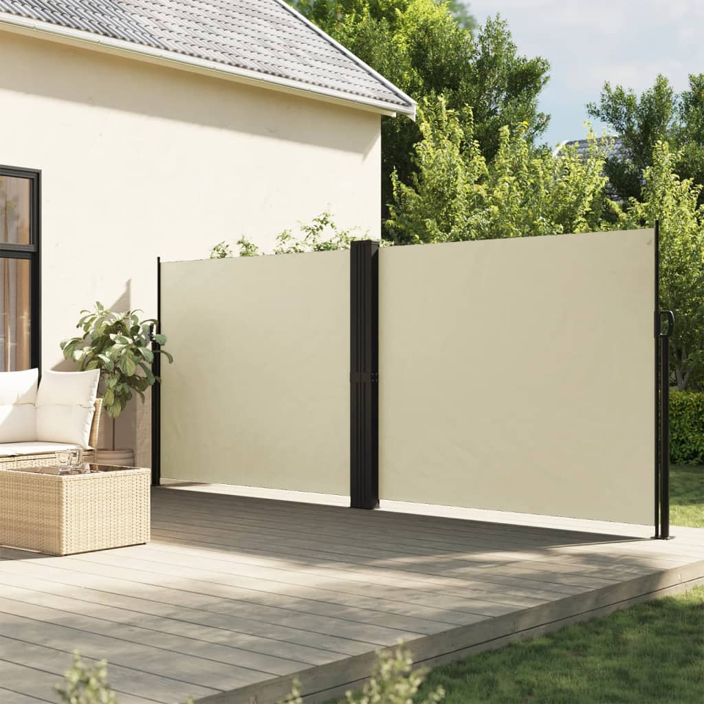 Retractable Side Awning Cream 160x1200 cm - Style and Chic