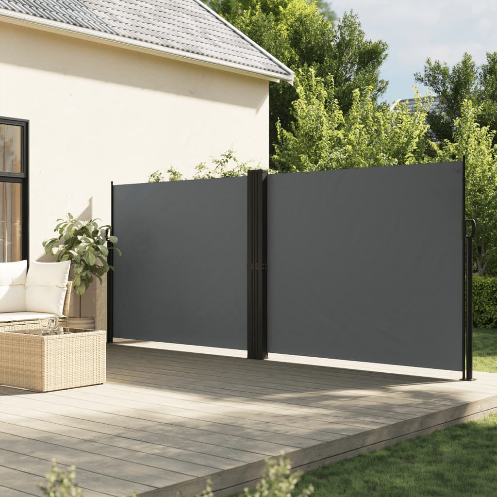 Retractable Side Awning Anthracite 160x1200 cm - All Things Good