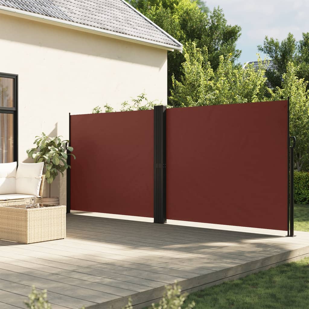 Retractable Side Awning Brown 160x1200 cm - Merkel Designers