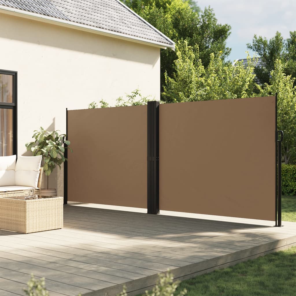 Retractable Side Awning Taupe 180x1200 cm - Charlotte Dunes
