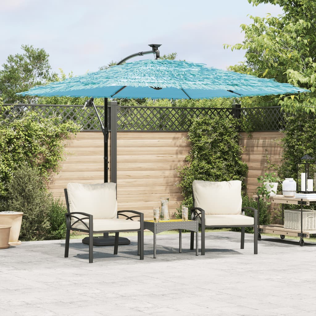 Garden Parasol with Steel Pole Blue 269x269x235 cm - Charlotte Dunes