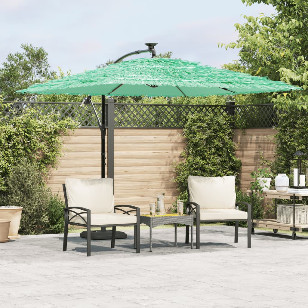 Garden Parasol with Steel Pole Green 269x269x235 cm - Charlotte Dunes