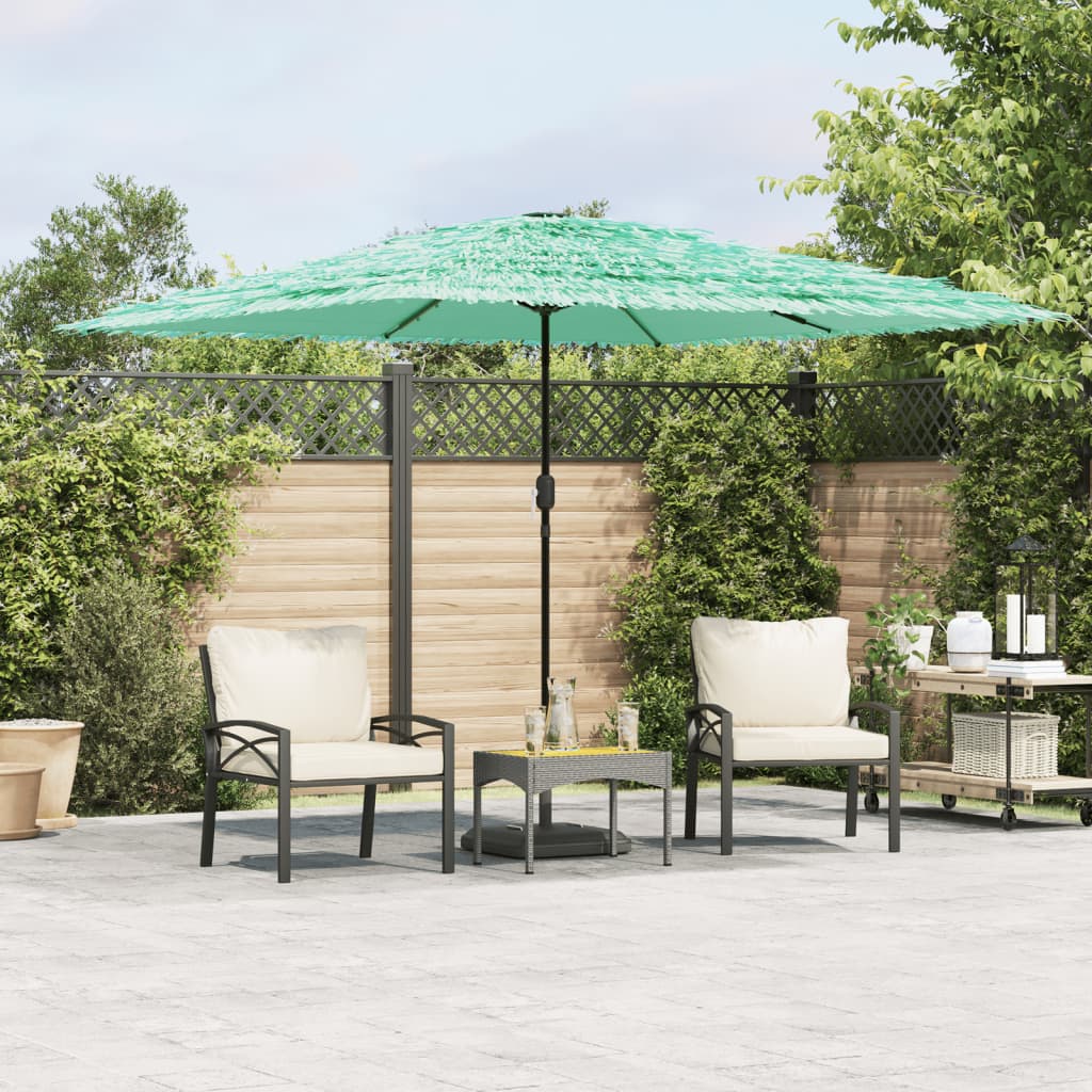 Garden Parasol with Steel Pole Green 290x290x238 cm - Charlotte Dunes