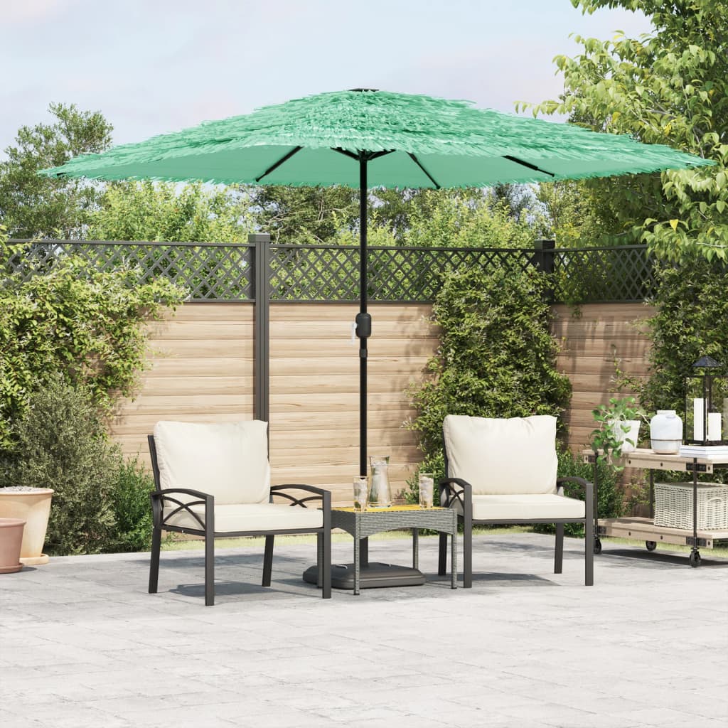 Garden Parasol with Steel Pole Green 248x248x248 cm - Charlotte Dunes