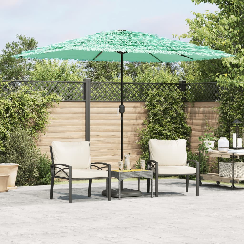 Garden Parasol with Steel Pole Green 300x200x250 cm - Charlotte Dunes