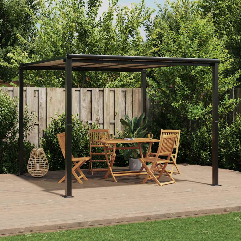 Garden Gazebo Anthracite 3x3 m Aluminium - Direct Imports