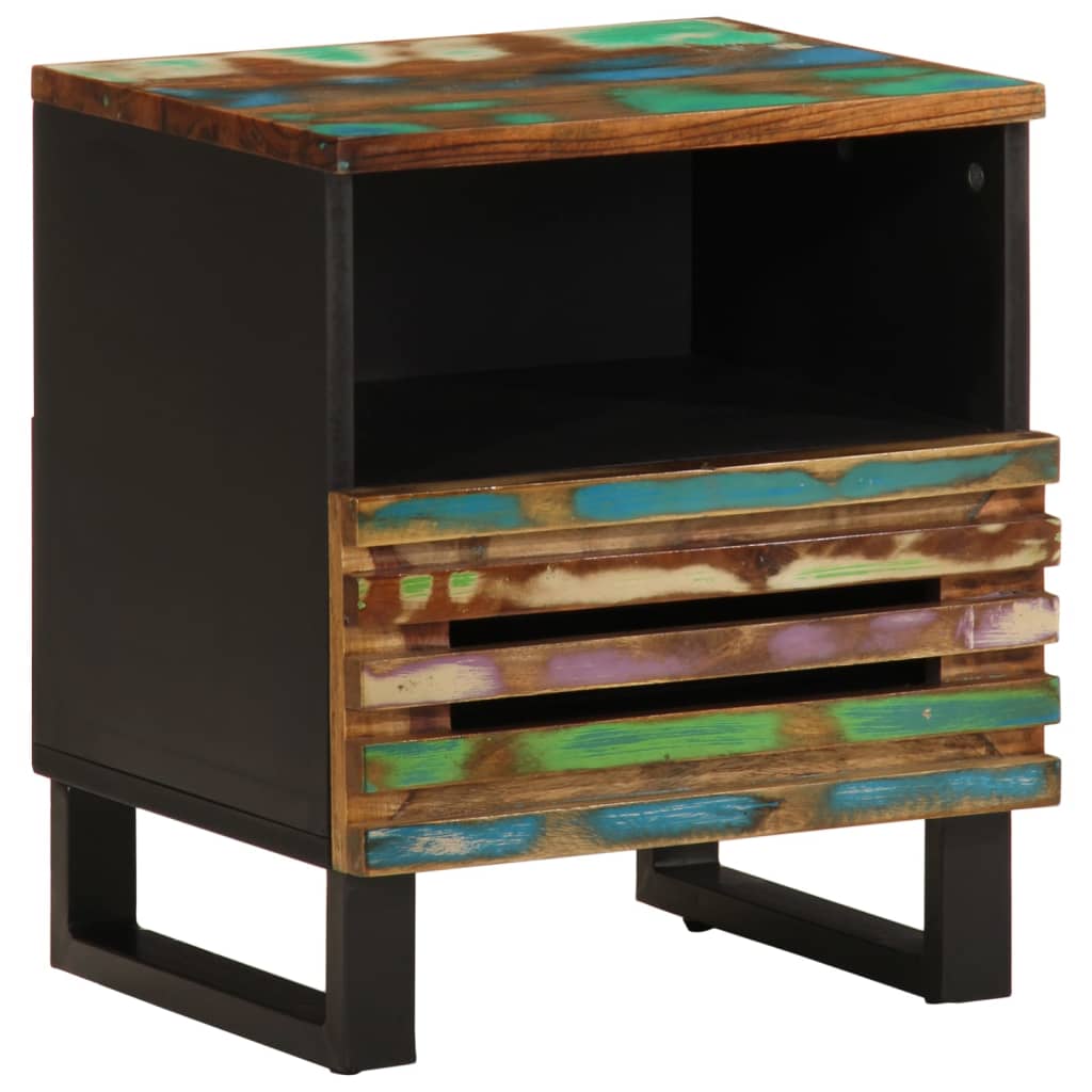 Bedside Cabinet 40x33x46 cm Solid Wood Reclaimed - Discount Dealers