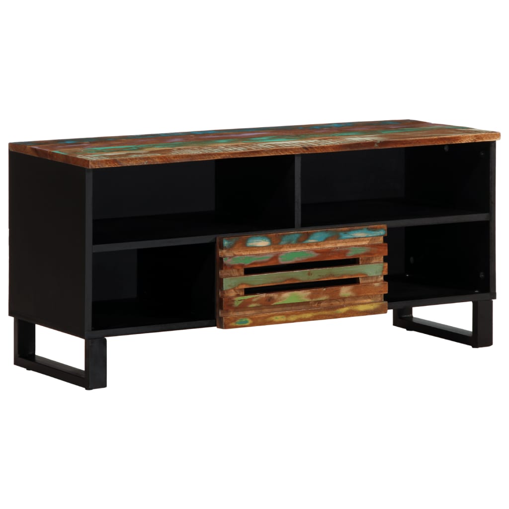 TV Cabinet 100x34x46 cm Solid Wood Acacia - Discount Dealers