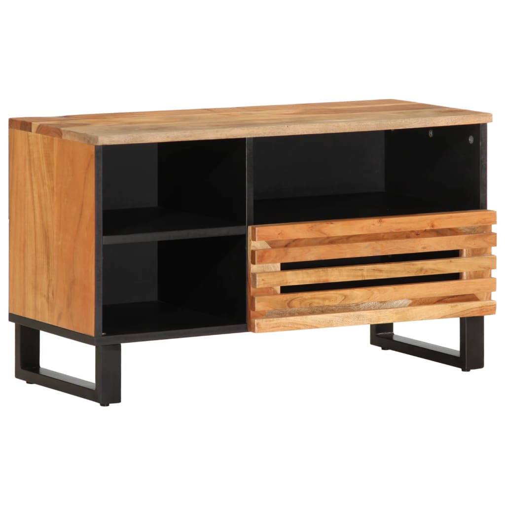 TV Cabinet 80x34x46 cm Solid Wood Acacia - Discount Dealers
