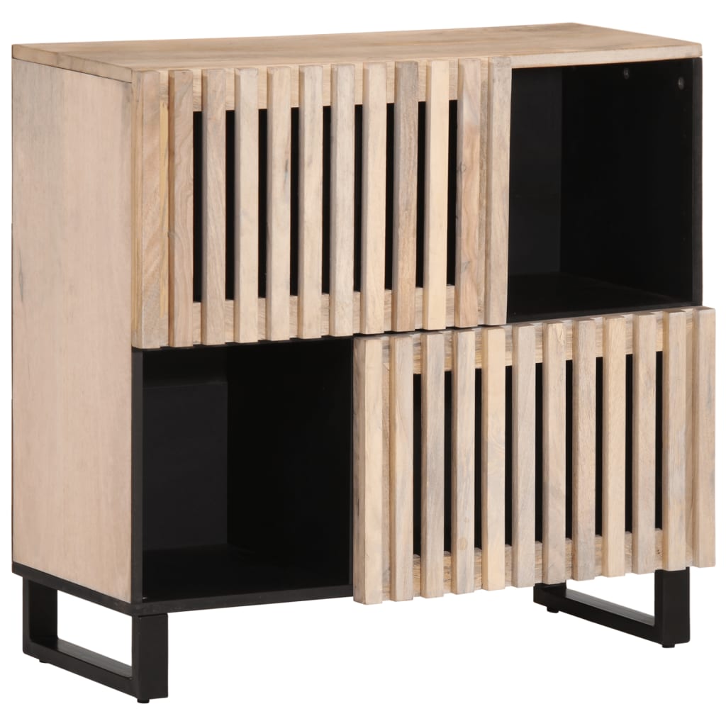 Sideboard 80x34x75 cm Solid Wood Mango - Decor Base