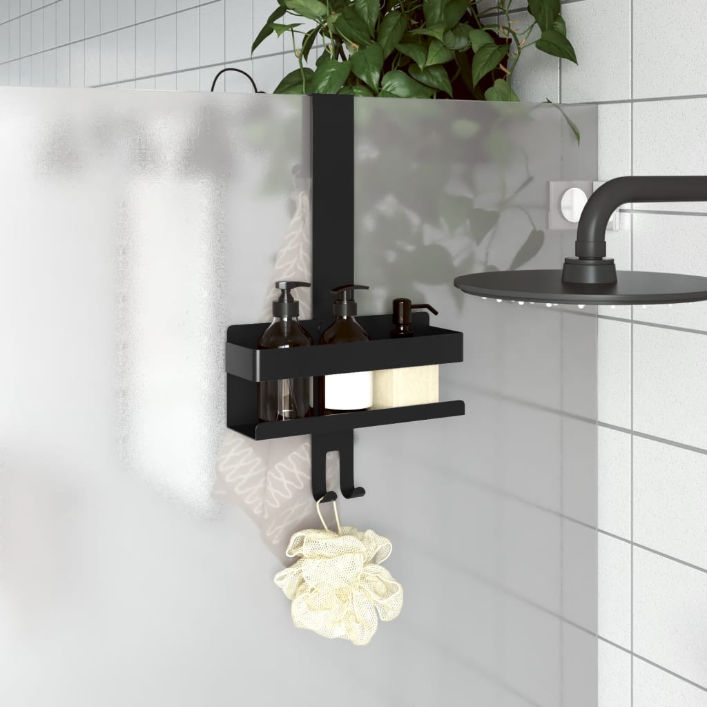 Hanging Shower Caddy Matt Black Brushed 304 Stainless Steel - Merkel Designers