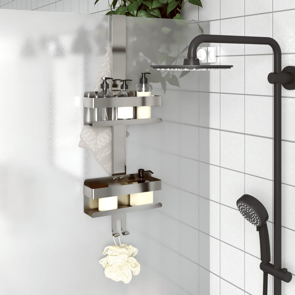 Hanging Shower Caddy Brushed 304 Stainless Steel - The Home Maker