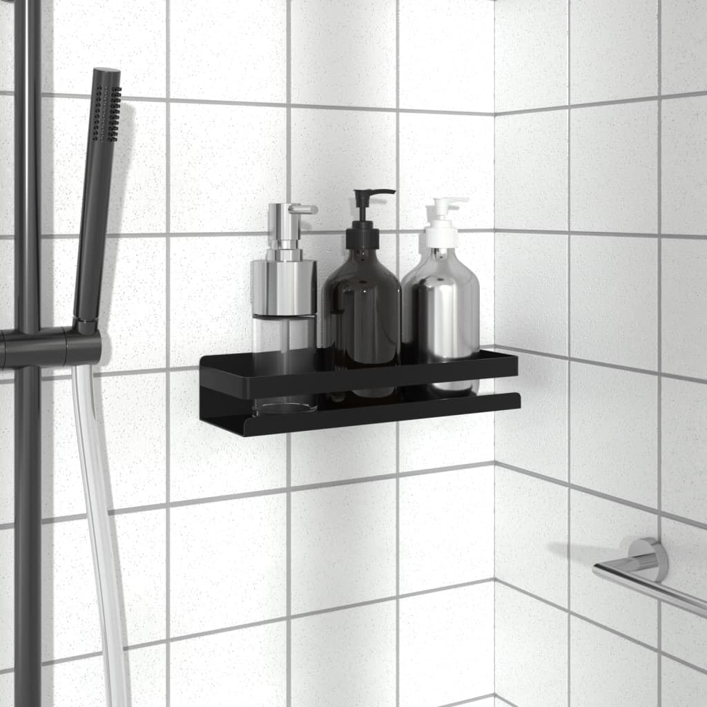 Shower Shelf Matt Black 30x10x6 cm Brushed 304 Stainless Steel - All Things Good